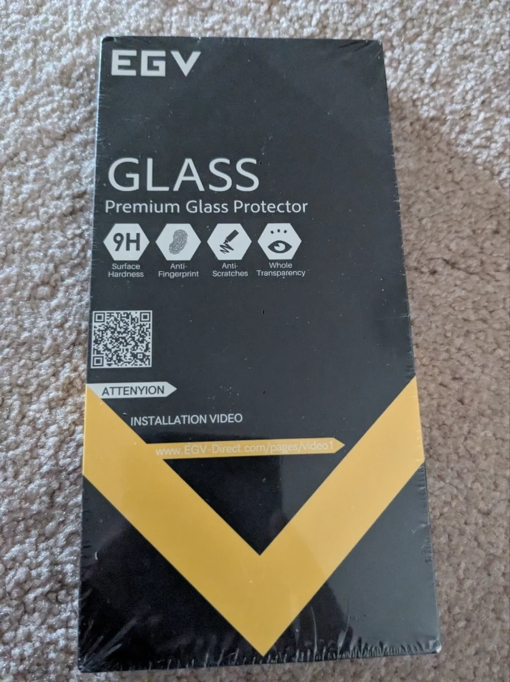 Premium Glass Protector - Black/Yellow